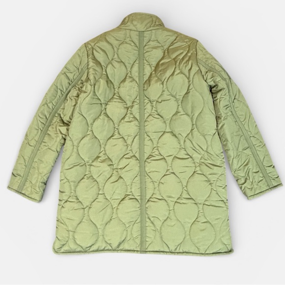 J.Crew Signature Puffer Cocoon Jacket PrimaLoft Green Size Large - Picture 5 of 15